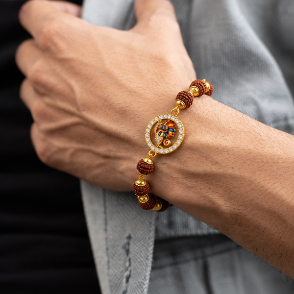 Shree Ganesh Rudraksha Bracelet