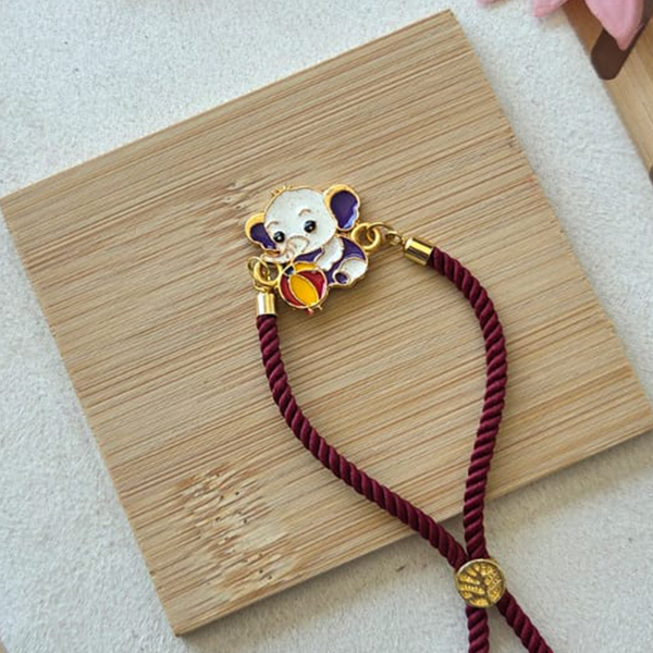 Elephant Kids Thread Rakhi