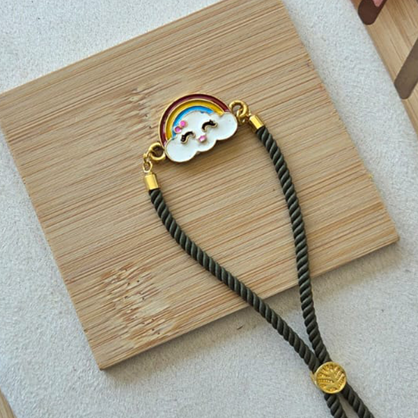 Rainbow Cloud Thread Rakhi