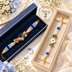 Royal Peacock Pearl Bracelet Combo – Pack of 2