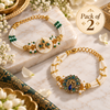 Emerald Peacock Elegance Bracelet Combo – Pack of 2