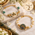 Emerald Peacock Elegance Bracelet Combo – Pack of 2