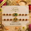 Ganesha Madhav Morpankh Rakhi Pack of 2