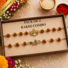 Om Mahadev Mahakal Rudraksha Rakhi Pack of 2