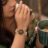 Emerald Peacock Elegance Bracelet Combo – Pack of 2