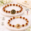 Divine Rudraksha Elegance Bracelet Combo – Pack of 2