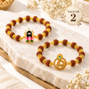Mahadev Rudraksha Divine Symbol Bracelet Combo – Pack of 2