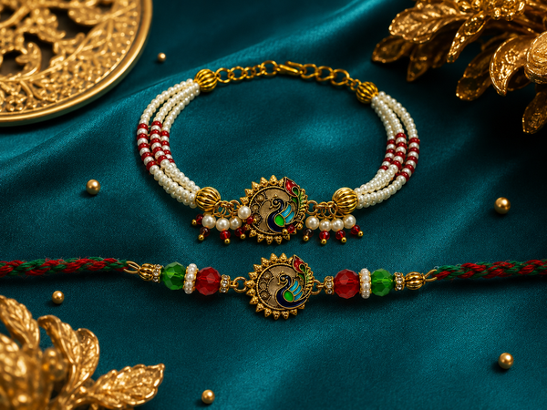 Mayur Milan Bhaiya Bhabhi Rakhi Set
