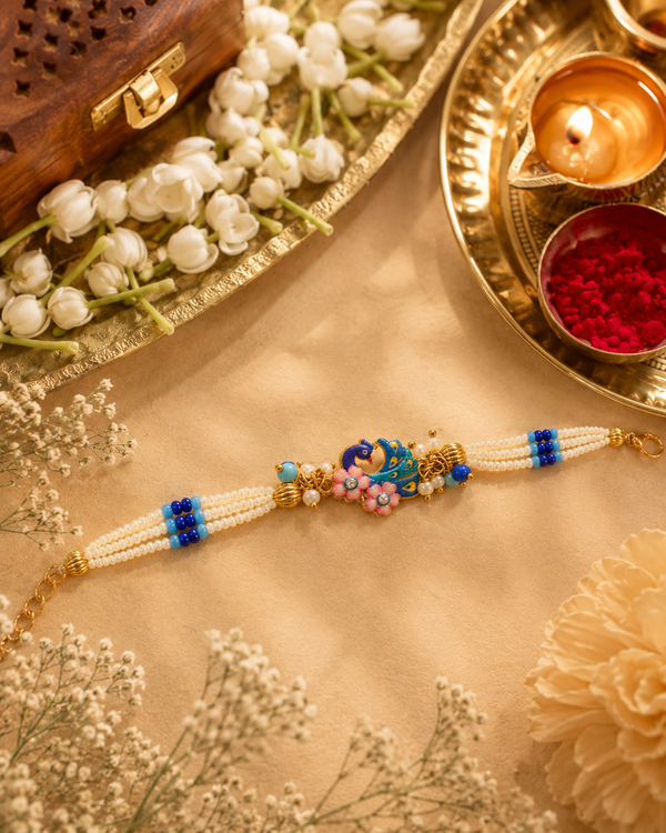 Mayur Pushp Pearl Rakhi