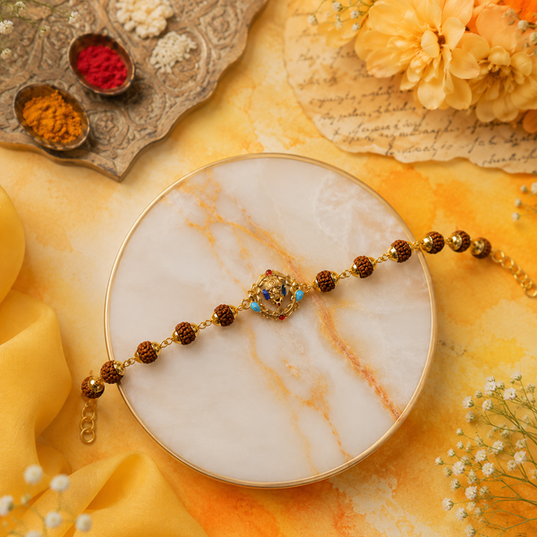 Ganesha Rudraksha Rakhi