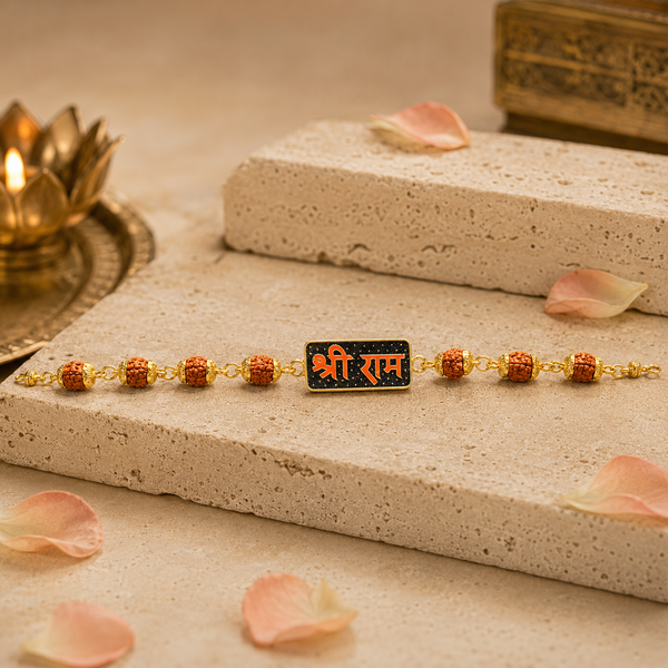 Sacred Rudraksha Rakhi Pack of 3