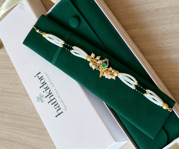 Mayur Pearl Elegance Rakhi Pack of 2