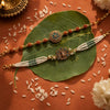 Mayura Rudraksha Bhaiya Bhabhi Rakhi Set
