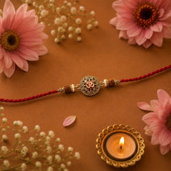 Shubh Om Rudraksha Rakhi