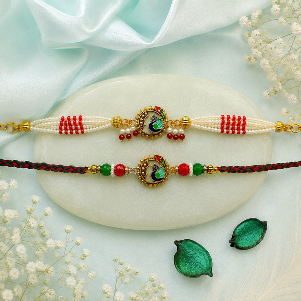 Mayur Milan Bhaiya Bhabhi Rakhi Set