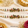 Meenakari & Royal Peacock Pearl Rakhi Pack of 2