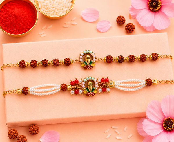 Rudra Kamal Bhaiya Bhabhi Rakhi Set