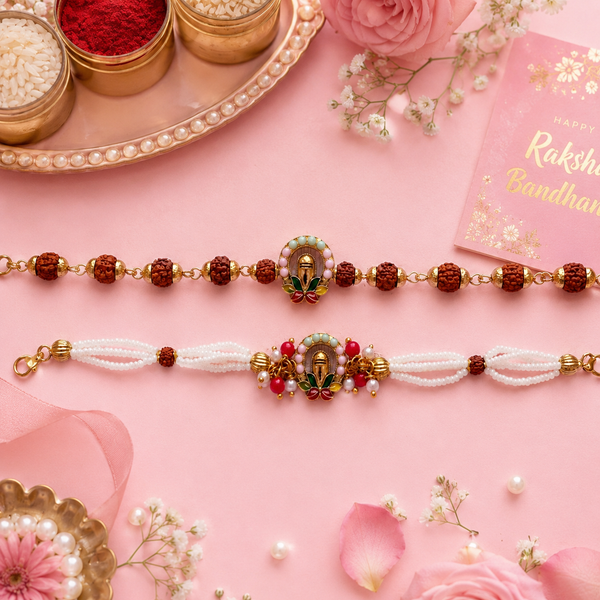Rudra Kamal Bhaiya Bhabhi Rakhi Set