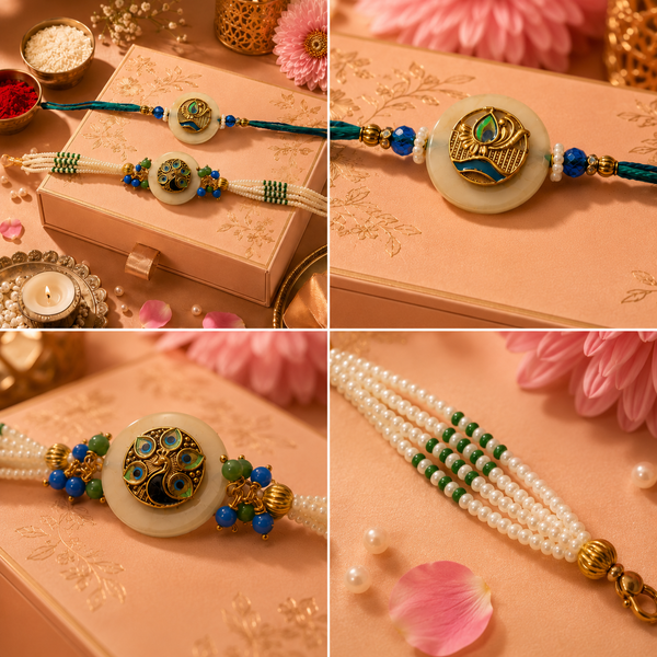 Mor Pankh Aura Bhaiya Bhabhi Rakhi