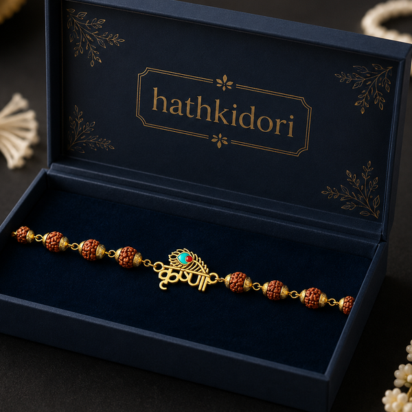 Krishna Rudraksha Rakhi